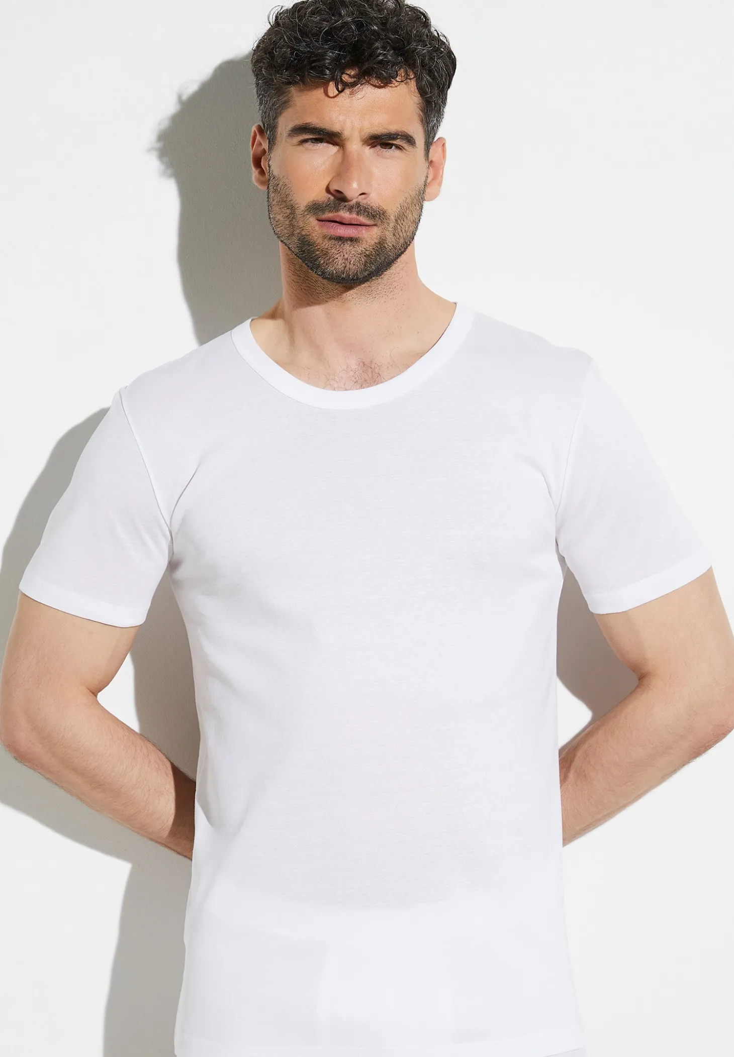 Homme Zimmerli Business ClassT-Shirt à manches courtes - white