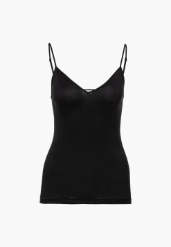 Femme Zimmerli Cotton de LuxeCaraco fines bretelles - black
