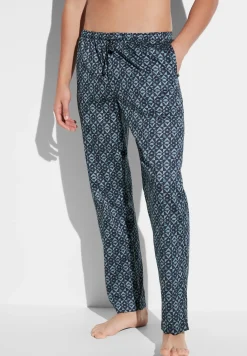 Homme Zimmerli Cotton Sateen PrintPantalon - geo blues