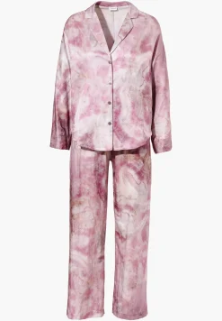 Femme Zimmerli Cotton/Silk PrintPyjama longues - shades of marble