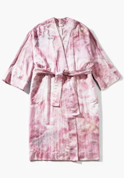Femme Zimmerli Cotton/Silk PrintRobe de chambre longue - shades of marble