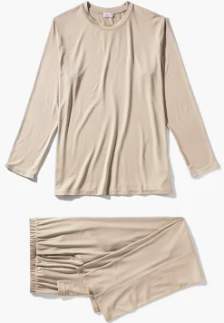 Homme Zimmerli Cozy ComfortPyjama longues - travertin