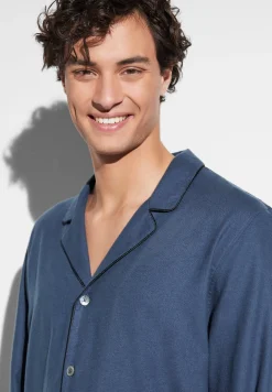 Homme Zimmerli Cozy FlannelPyjama longues - navy