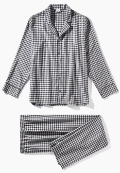 Homme Zimmerli Cozy FlannelPyjama longues - oat check