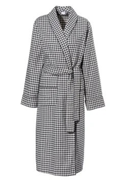 Femme Zimmerli Cozy FlannelRobe de chambre longue - oat check
