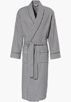 Homme Zimmerli Cozy FlannelRobe de chambre longue - oat check