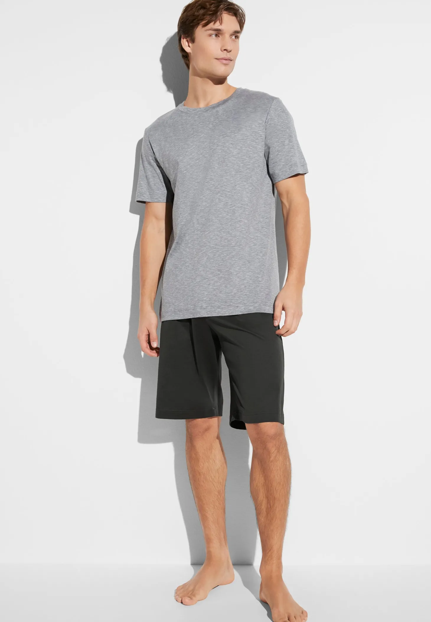 Homme Zimmerli FilodiscoziaPyjama court - espresso