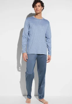 Homme Zimmerli FilodiscoziaPyjama longues - blue