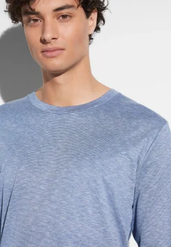 Homme Zimmerli FilodiscoziaPyjama longues - blue