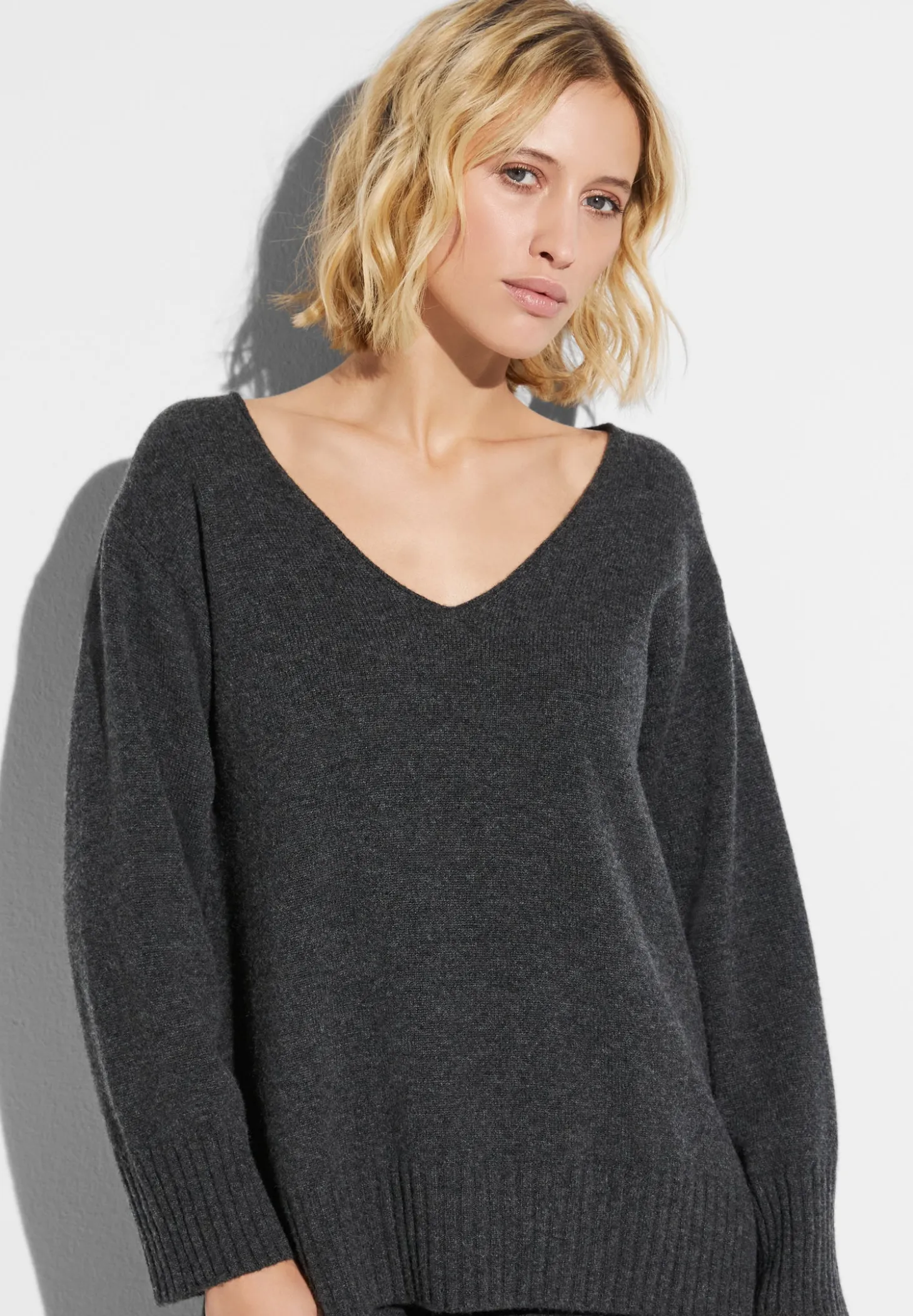 Femme Zimmerli Luxury CashmerePull-over - anthrazit