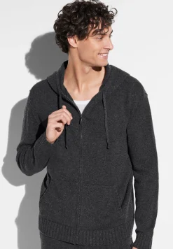 Homme Zimmerli Luxury CashmereVeston - anthrazit