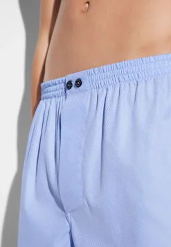 Homme Zimmerli Luxury JacquardBoxer Shorts - light blue
