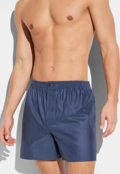 Homme Zimmerli Luxury JacquardBoxer Shorts - dark blue
