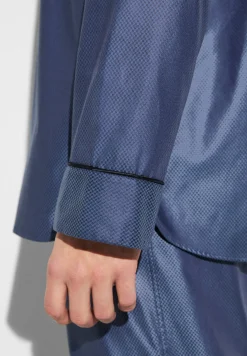 Homme Zimmerli Luxury JacquardPyjama lang - dark blue