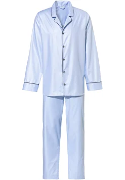 Homme Zimmerli Luxury JacquardPyjama longues - light blue