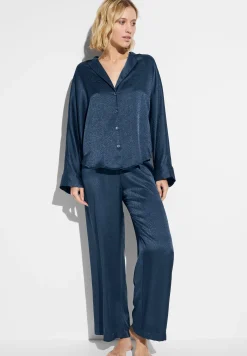 Femme Zimmerli Luxury SilkPyjama longues - midnight navy