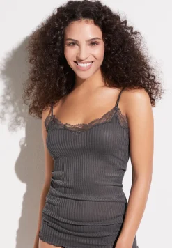 Femme Zimmerli Maude PrivéCaraco fines bretelles - graphite grey