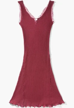 Femme Zimmerli Maude PrivéChemise de nuit sans manches - cranberry