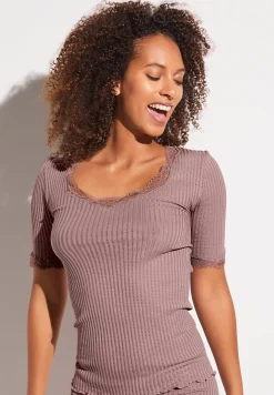 Femme Zimmerli Maude PrivéT-Shirt à manches courtes - mauve