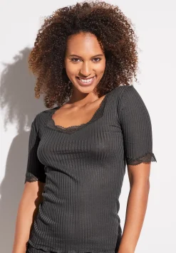 Femme Zimmerli Maude PrivéT-Shirt à manches courtes - graphite grey