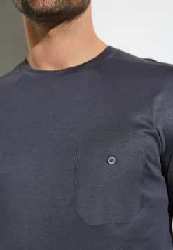 Homme Zimmerli Modern LoungeT-Shirt à manches longues - phantom