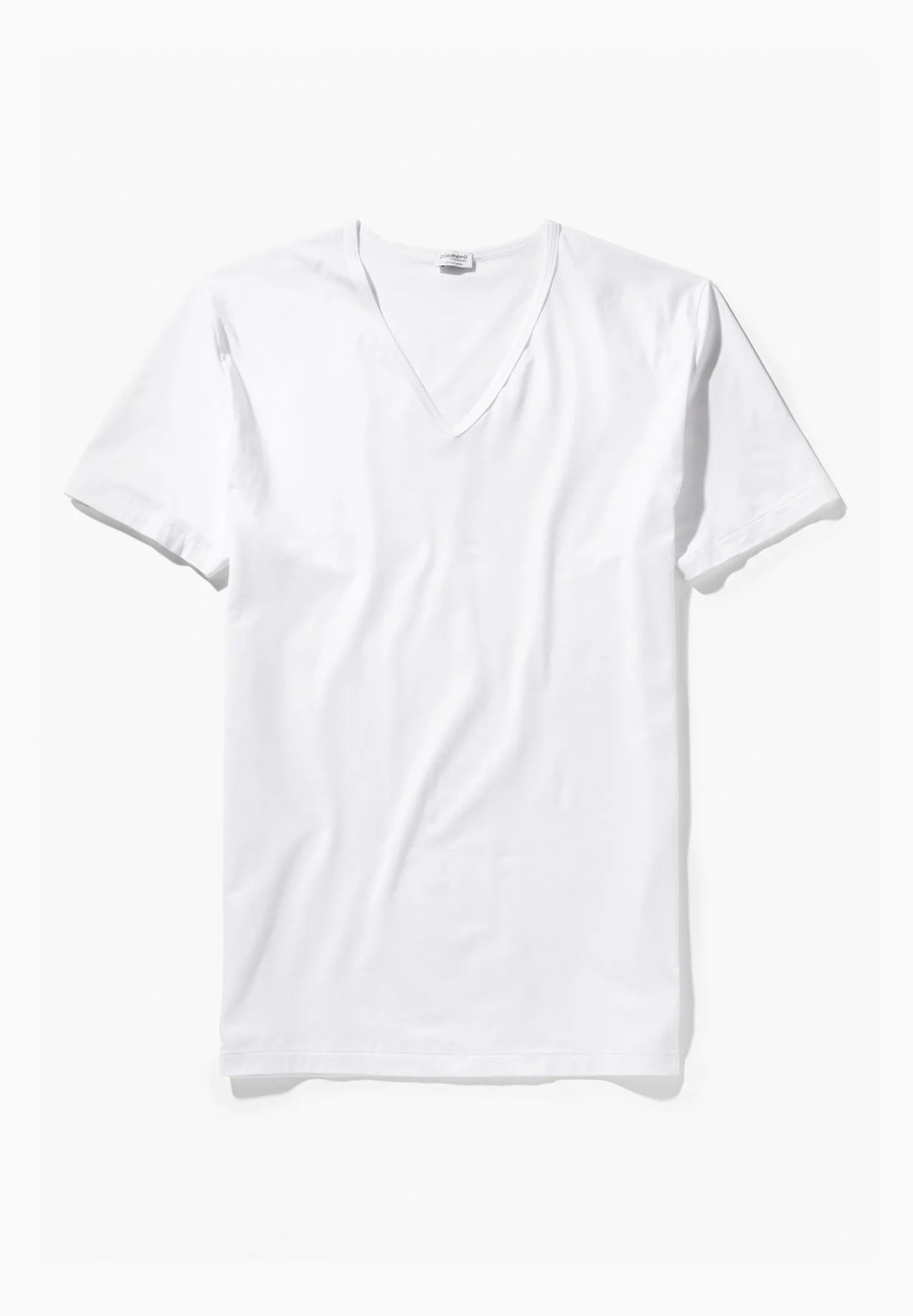 Homme Zimmerli Pure ComfortT-Shirt à manches courtes col en V - white