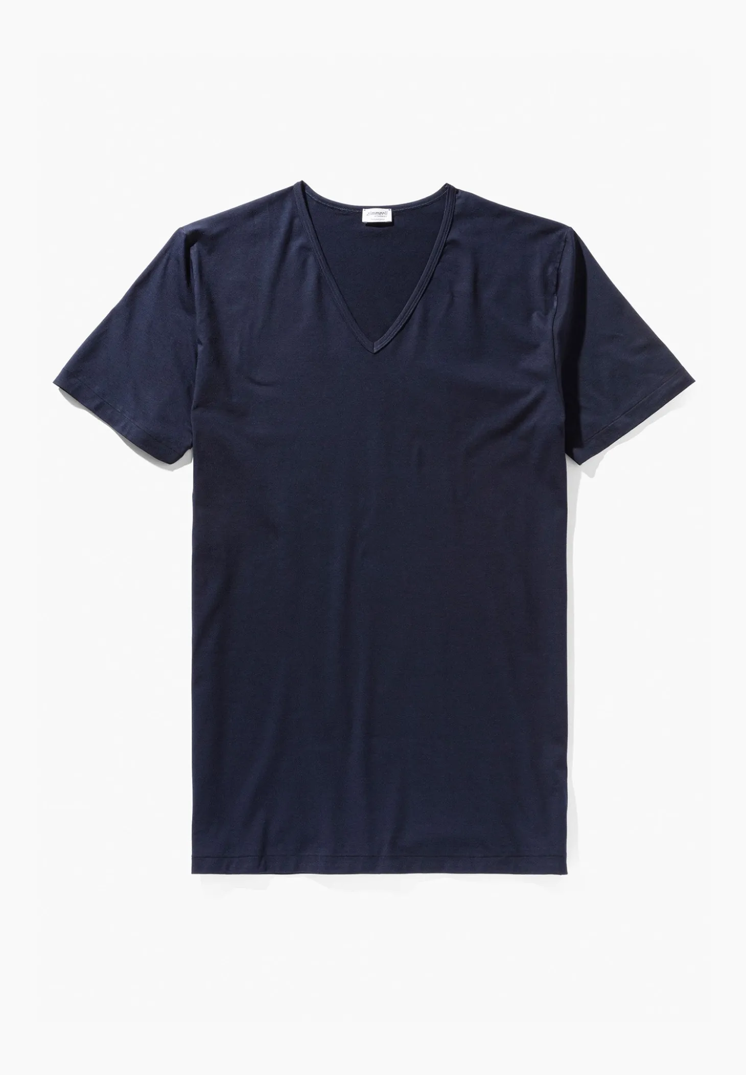 Homme Zimmerli Pure ComfortT-Shirt à manches courtes col en V - navy