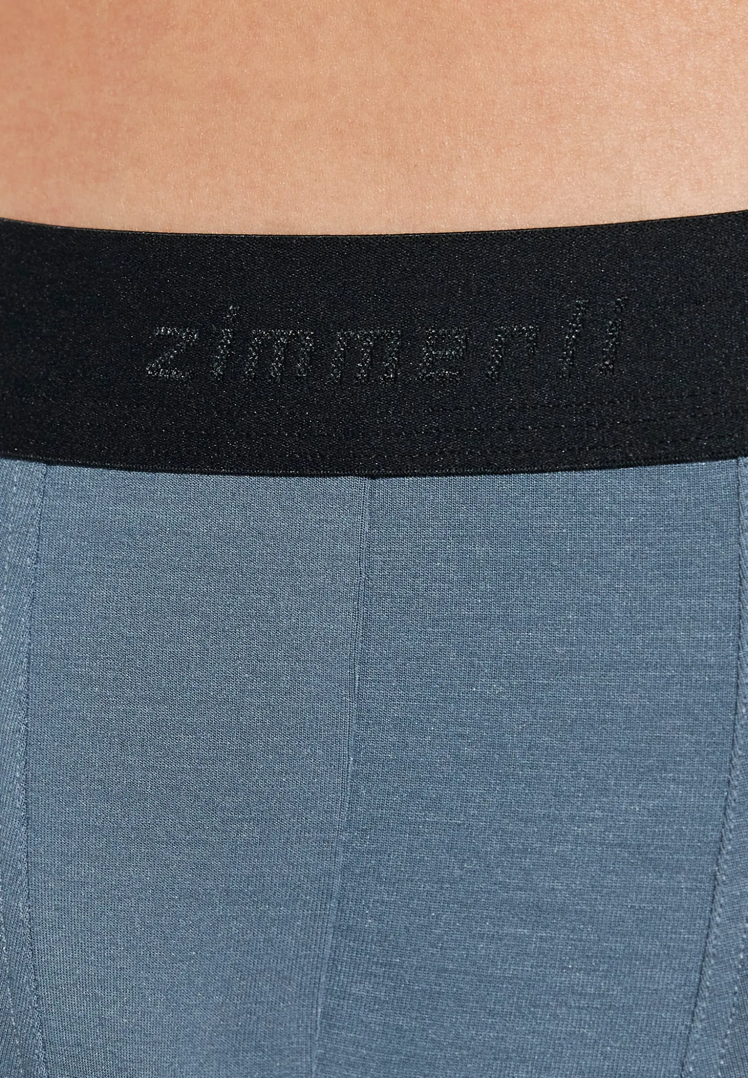 Homme Zimmerli PurenessBoxer Trunk - blue slate