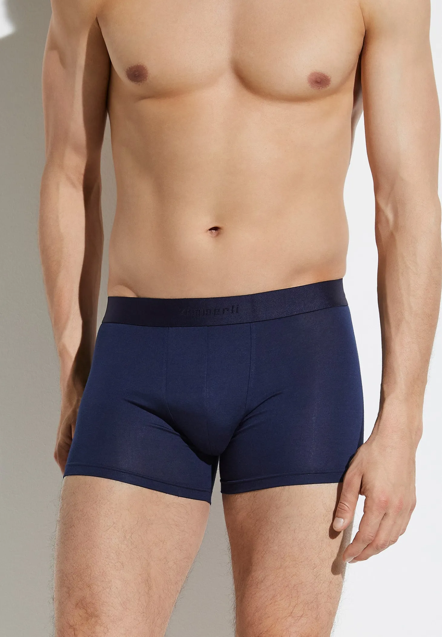 Homme Zimmerli PurenessBoxer Trunk - navy
