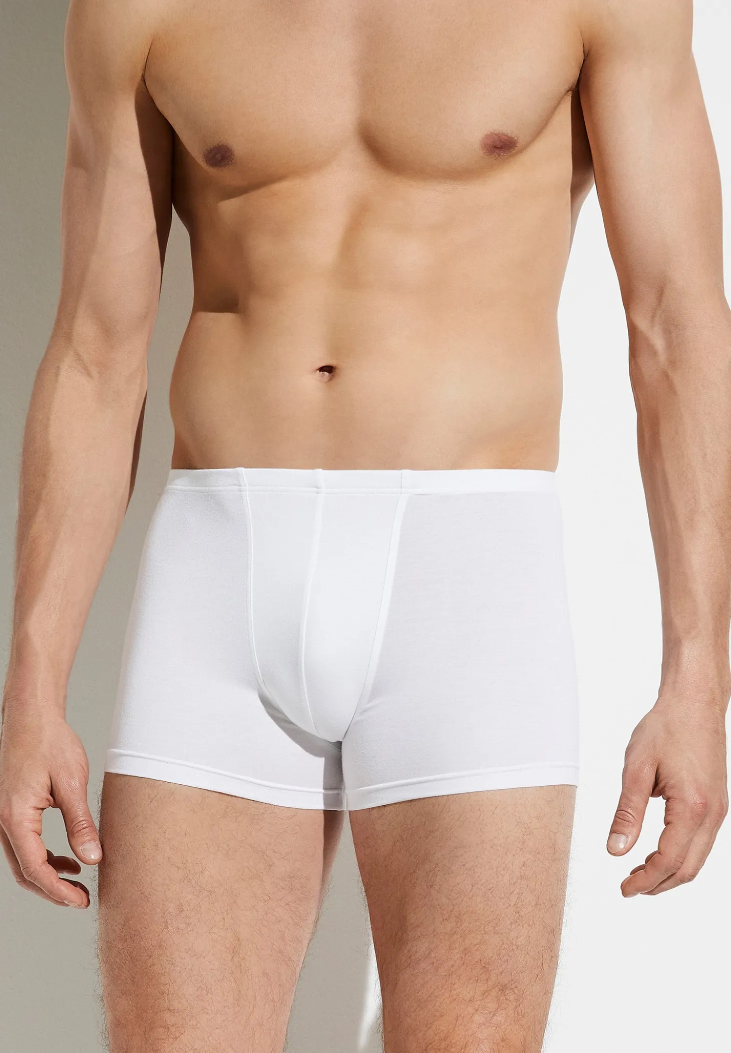 Homme Zimmerli PurenessBoxer Trunk, taille étroite - white