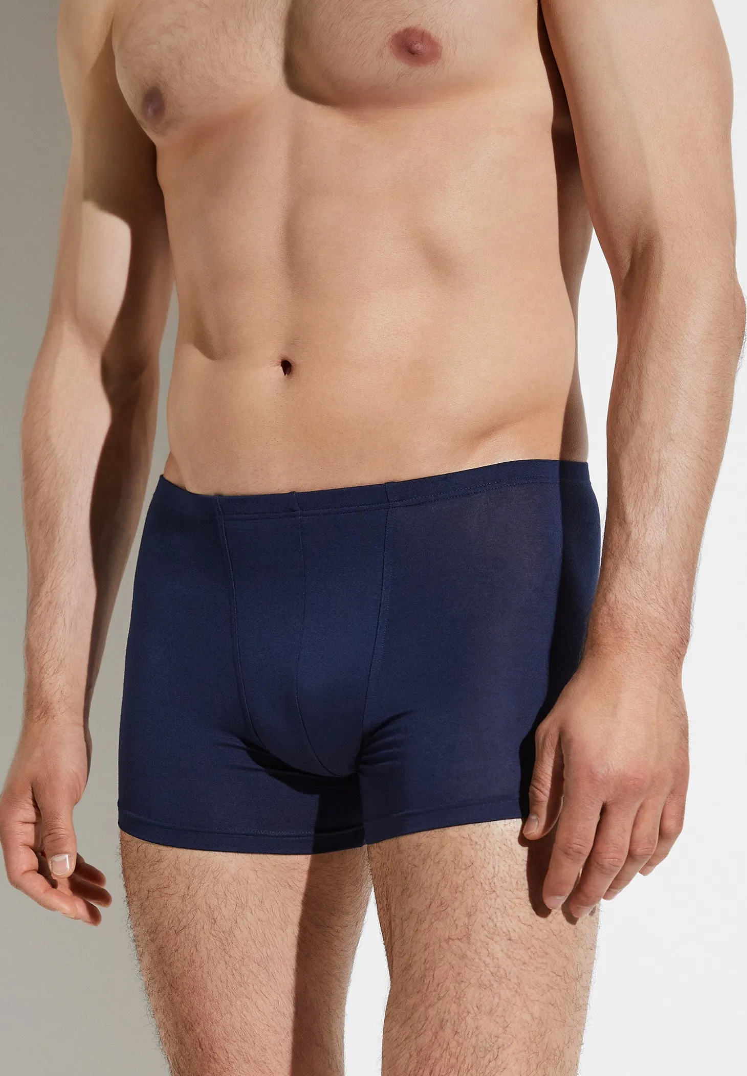 Homme Zimmerli PurenessBoxer Trunk, taille étroite - navy