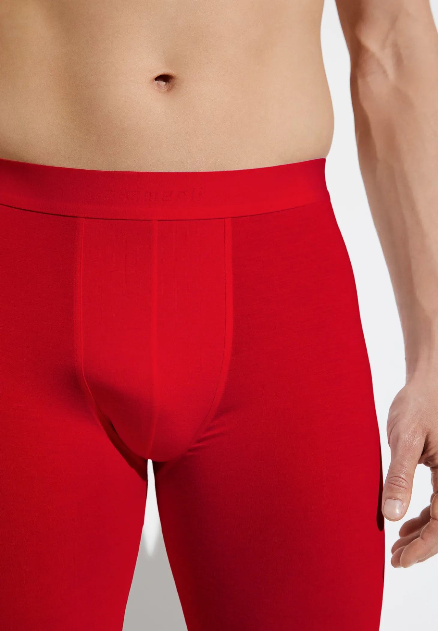 Homme Zimmerli PurenessCaleçon longues - rouge
