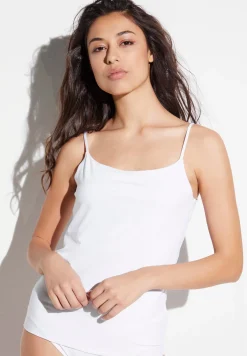 Femme Zimmerli PurenessCaraco fines bretelles - white