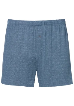 Homme Zimmerli Pureness PrintBoxer - linear geo blue