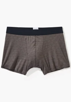 Homme Zimmerli Pureness PrintBoxer Trunk - linear geo brown