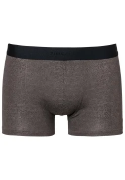Homme Zimmerli Pureness PrintBoxer Trunk - linear geo brown