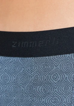Homme Zimmerli Pureness PrintBoxer Trunk - linear geo blue
