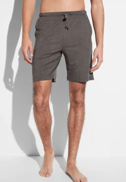 Homme Zimmerli Pureness PrintPantalon court - linear geo brown