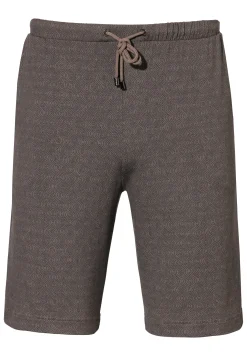 Homme Zimmerli Pureness PrintPantalon court - linear geo brown