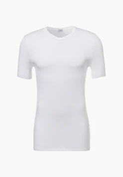 Homme Zimmerli PurenessT-Shirt à manches courtes col en V - white