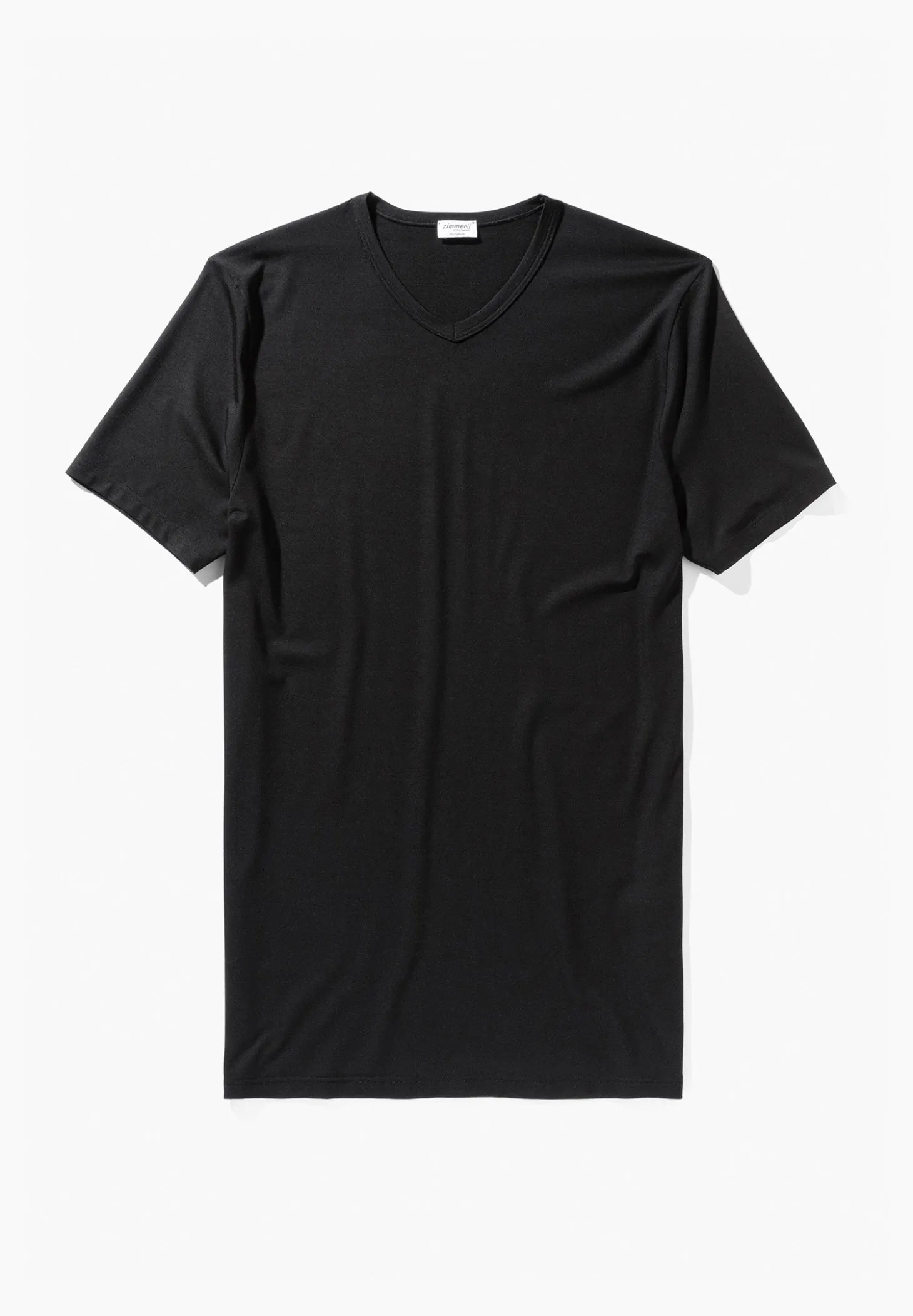 Homme Zimmerli PurenessT-Shirt à manches courtes col en V - black