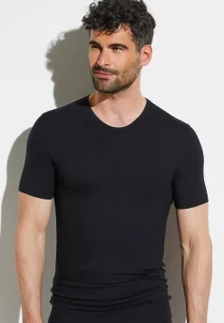 Homme Zimmerli PurenessT-Shirt à manches courtes - black