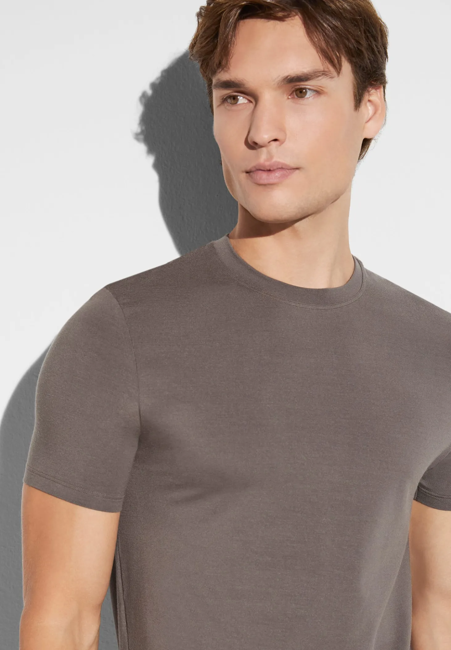 Homme Zimmerli PurenessT-Shirt à manches courtes - maple wood