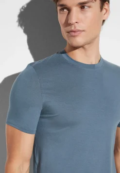 Homme Zimmerli PurenessT-Shirt à manches courtes - blue slate