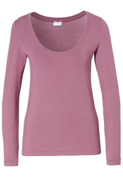 Femme Zimmerli PurenessT-Shirt à manches longues - mulberry