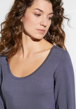 Femme Zimmerli PurenessT-Shirt à manches longues - grape