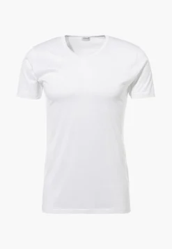 Homme Zimmerli Royal ClassicT-Shirt à manches courtes - blancSuper fins