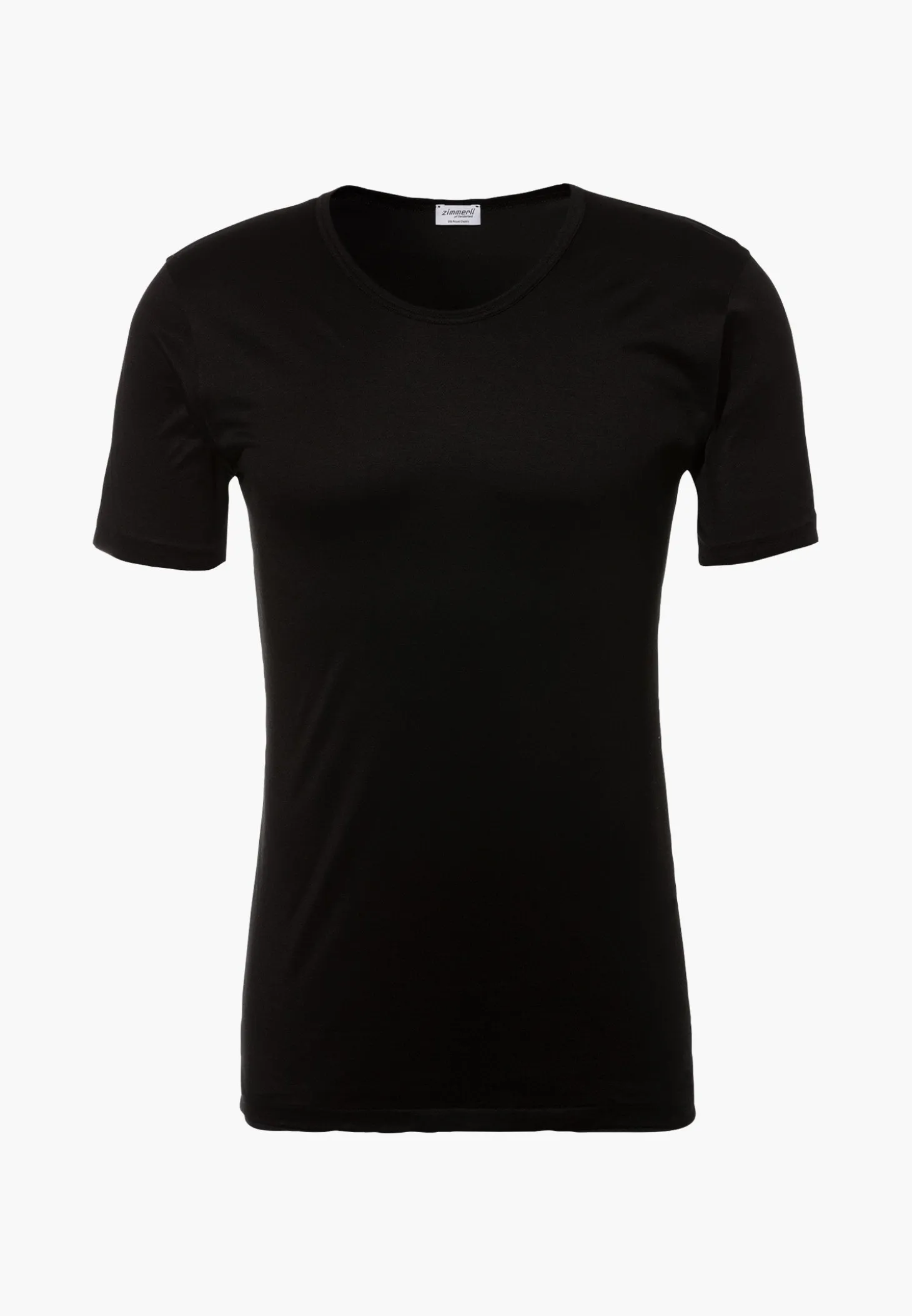 Homme Zimmerli Royal ClassicT-Shirt à manches courtes - noirSuper fins