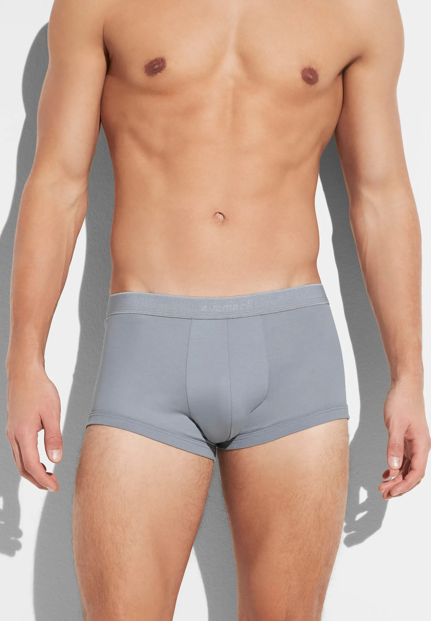 Homme Zimmerli Sea IslandBoxer Trunk - smoky blue