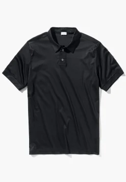 Homme Zimmerli Sea IslandPolo à manches courtes - black